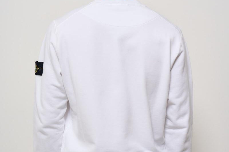Felpa uomo girocollo bianca 6100044 S0051V0001 STONE ISLAND 