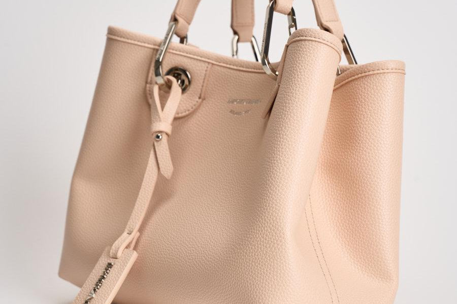 Borsa a mano donna in pelle rosa cipria EW000361 AF12036M1332 EMPORIO ARMANI 