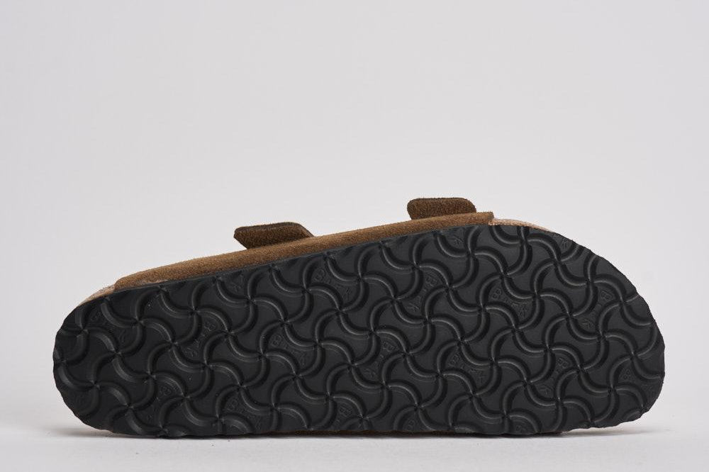 Sandalo uomo Arizona in suede marrone 1030865U DARK TEE BIRKENSTOCK 