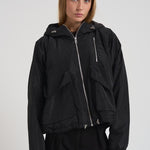 Giacca con cappuccio donna GONY BLACK IRO 