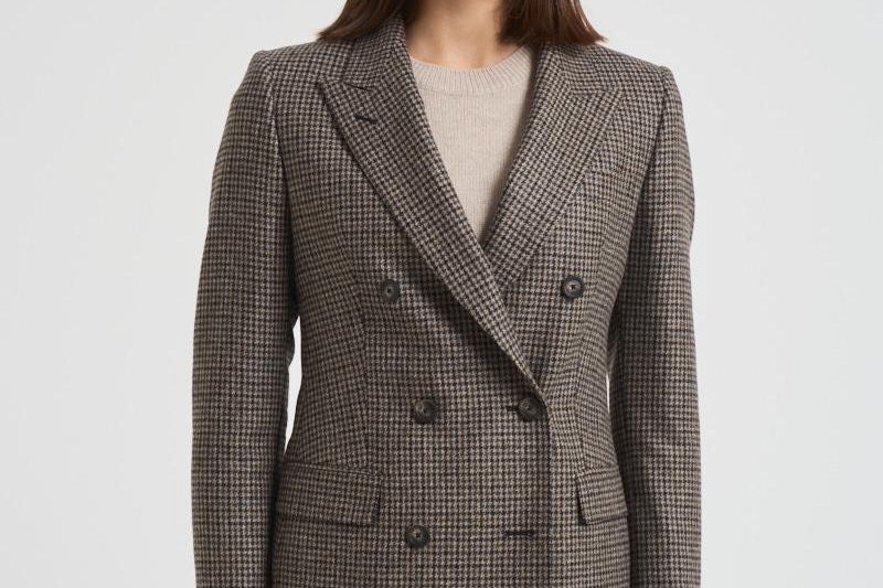 Giacca donna doppiopetto J Parigi pied de poule grigia JPARIGI10B 440015NERO TAGLIATORE 