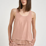 Top donna smanicato rosa E08638 57M PESERICO 