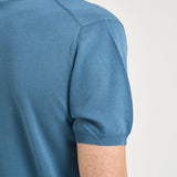 Polo uomo in maglia celeste carta zucchero M060526 255 ACCADEMIE TESSILI 