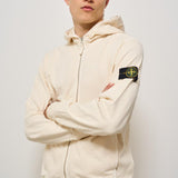 Felpa uomo con zip avorio 6100021 S0060V0193 STONE ISLAND 