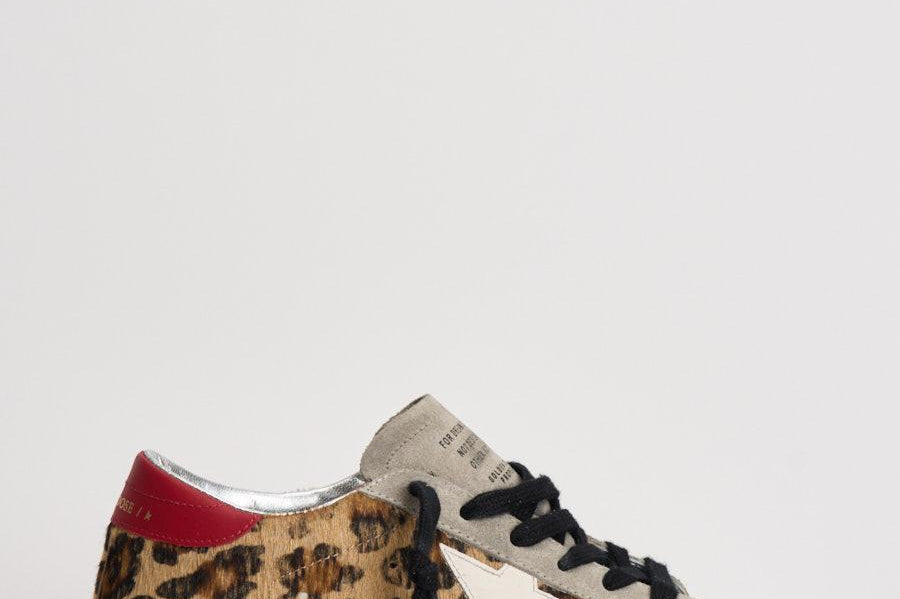 Sneakers donna Super Star in cavallino leopardato GWF00101 F00810315868 GOLDEN GOOSE 