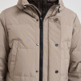 Piumino uomo midi sabbia F09MUCX501 16126 MONTECORE 