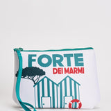 Pochette donna Forte Dei Marmi bianca e verde acqua ALINE 02579L MC2 SAINT BARTH 