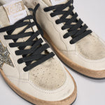 Sneakers donna Ball Star glitter argento GWF00117 F00747212274 GOLDEN GOOSE 