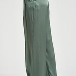 Pantalone donna satinato verde salvia Y6SM37 S29 SEMICOUTURE 