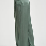 Pantalone donna satinato verde salvia Y6SM37 S29 SEMICOUTURE 