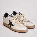 Sneakers donna Ball Star bianca e nera GWF00117 F00377110283 GOLDEN GOOSE 