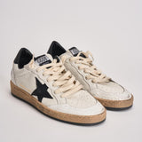 Sneakers donna Ball Star bianca e nera GWF00117 F00377110283 GOLDEN GOOSE 