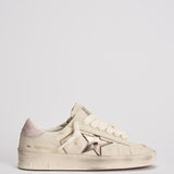 Sneakers donna Stardan bianche e rosa GWF00128 F00727682942 GOLDEN GOOSE 