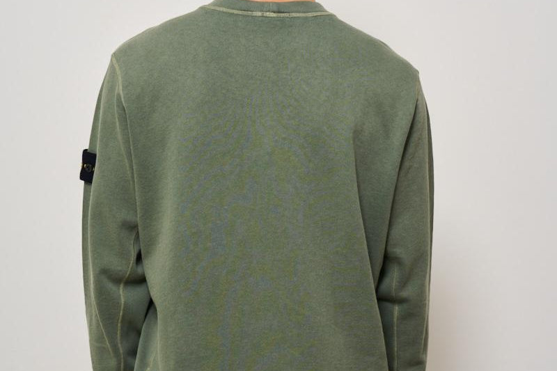 Felpa uomo girocollo verde 6100020 S0060V0159 STONE ISLAND 