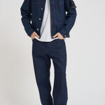 Giacca uomo stile camicia in denim scuro Q100027S00J7 VJ201 STONE ISLAND 