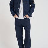 Giacca uomo stile camicia in denim scuro Q100027S00J7 VJ201 STONE ISLAND 