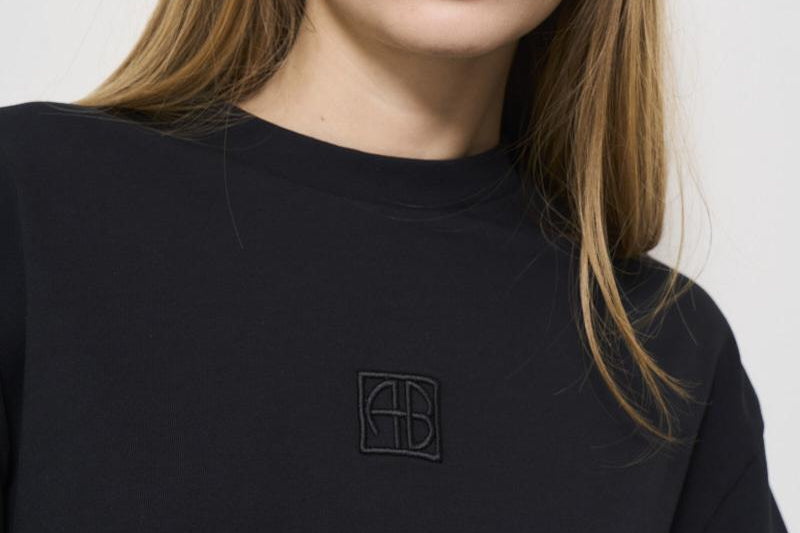 T-shirt girocollo Myers nera 10920 BLK26 ANINE BING 