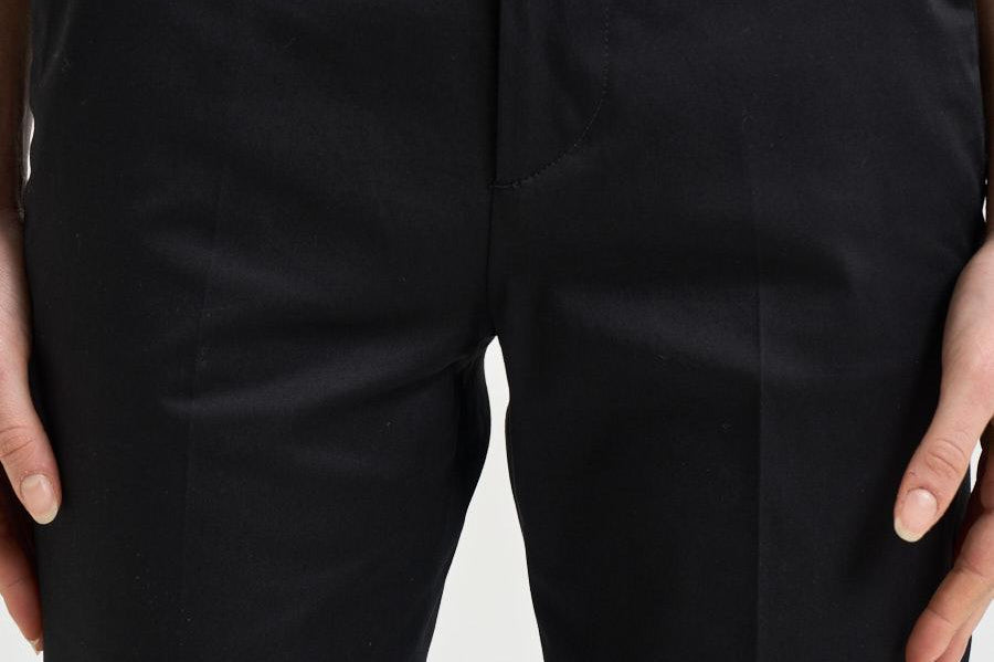 Pantalone donna con risvolto nero ALICE LONG CRSILKNERO BERWICH 
