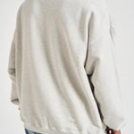 Felpa uomo girocollo grigio chiaro GUP02711 P00241260665 GOLDEN GOOSE 