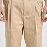 Pantalone uomo doppia pinces beige BP192 CO214BG DROLE DE MONSIEUR 