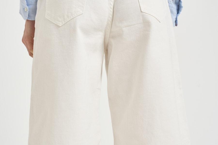 Bermuda donna in denim bianco NEWBECKYBULL44 OFFWHITE HAIKURE 