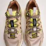Sneakers uomo Yamabushi beige e lime YAMABUSHIM 1D87LIME FLOWER MOUNTAIN 