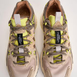 Sneakers uomo Yamabushi beige e lime YAMABUSHIM 1D87LIME FLOWER MOUNTAIN 