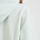 Felpa donna con cappuccio verde pastello 11858 GEE1GREEN ANINE BING 
