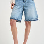 Bermuda donna Lulu in denim chiaro LULU 8819SKYBLUE ICON DENIM 