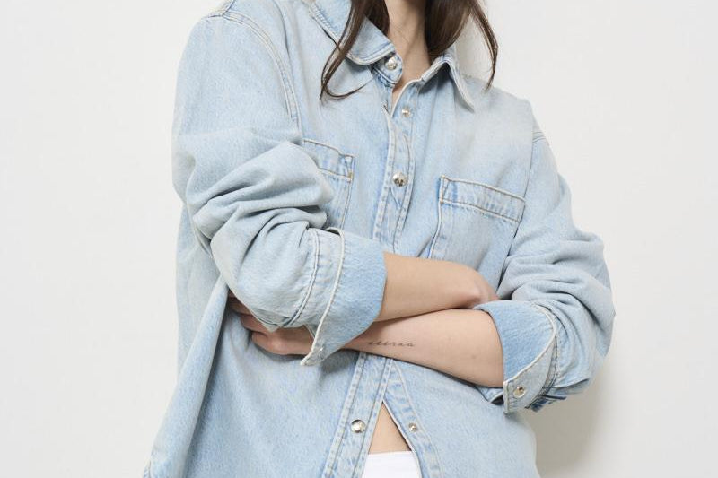 Camicia donna in denim chiaro 10239 WHD24 ANINE BING 