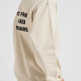 Felpa uomo girocollo ecru SW149 CO127MT DROLE DE MONSIEUR 