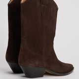 Stivale donna "Duerto" in suede testa di moro BO0003FA A1A03S50CL ISABEL MARANT 
