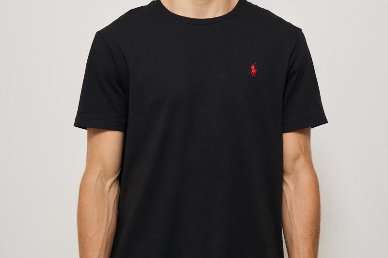 T-shirt girocollo uomo nera 710680785 001 RALPH LAUREN 