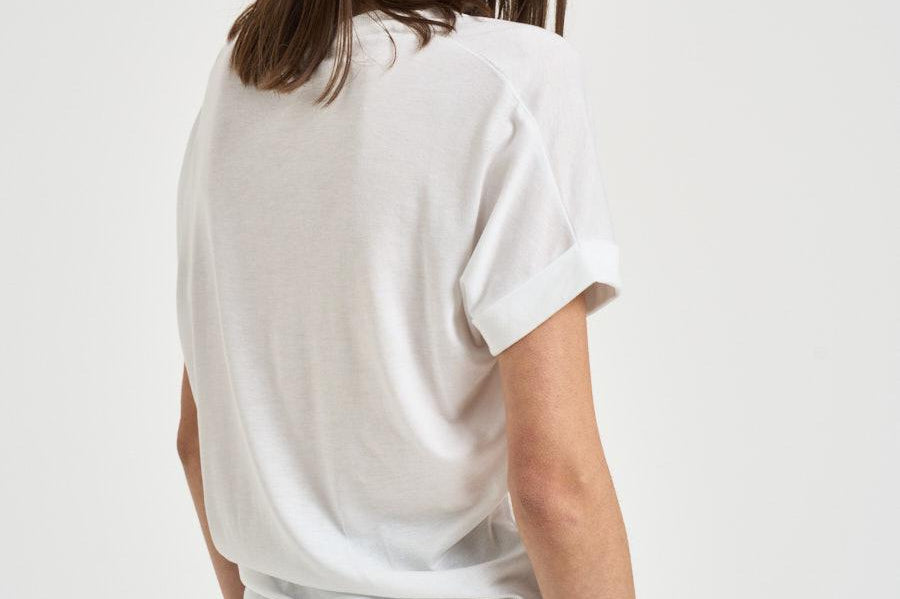 T-shirt donna girocollo bianca JG000312D 520561000 HERNO 