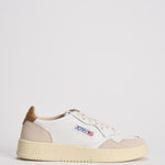 Sneakers uomo Medalist low in suede beige e caramello AULM LS02 AUTRY 