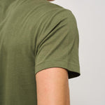 T-shirt uomo girocollo verde militare 710671438 389 RALPH LAUREN 