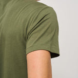 T-shirt uomo girocollo verde militare 710671438 389 RALPH LAUREN 