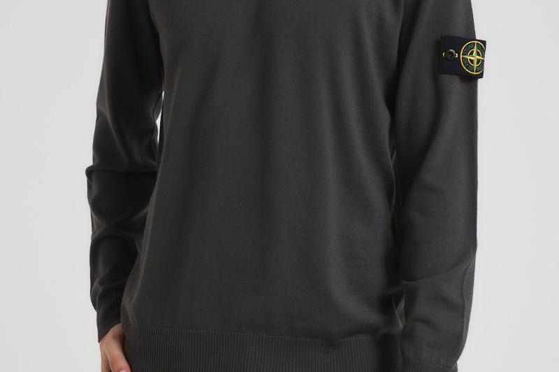 Maglia uomo girocollo grigio antracite 5100071 S00C4V0062 STONE ISLAND 