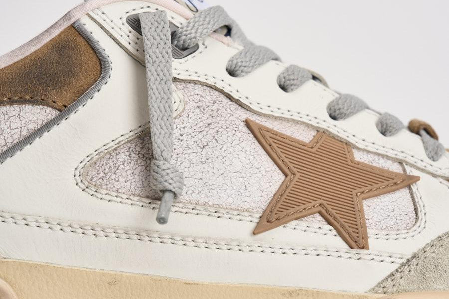 Sneakers uomo Forty2 bianca e marrone GMF00630 F00795711981 GOLDEN GOOSE 