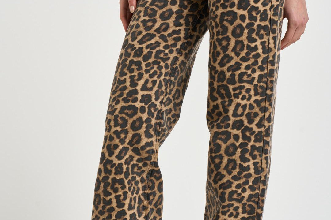 Jeans donna Hugh animalier 11765 MTL59BLACKLEOPARD ANINE BING 