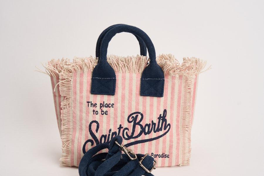 Borsa donna Vanity Mini a righe rosa VANITYMINI 03448L MC2 SAINT BARTH 