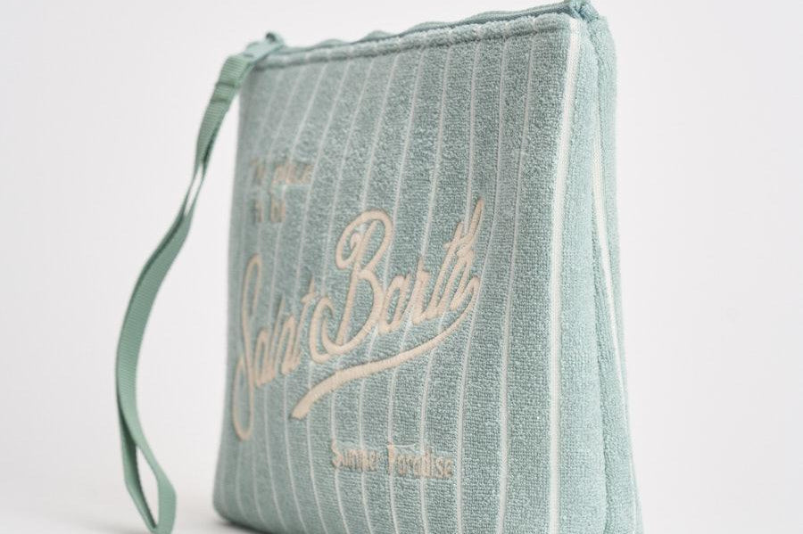 Pochette donna Aline in spugna a righe ALINESPONGE 02811L MC2 SAINT BARTH 