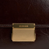 Borsa donna Venezia bag in pelle laminata testa di moro GWA00467 A00074955357 GOLDEN GOOSE 