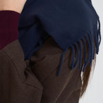 Sciarpa donna con frange blu 449959359 009 RALPH LAUREN 