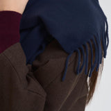 Sciarpa donna con frange blu 449959359 009 RALPH LAUREN 