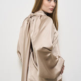 Camicia donna satinata beige T170941C GREIGE THE ANDAMANE 