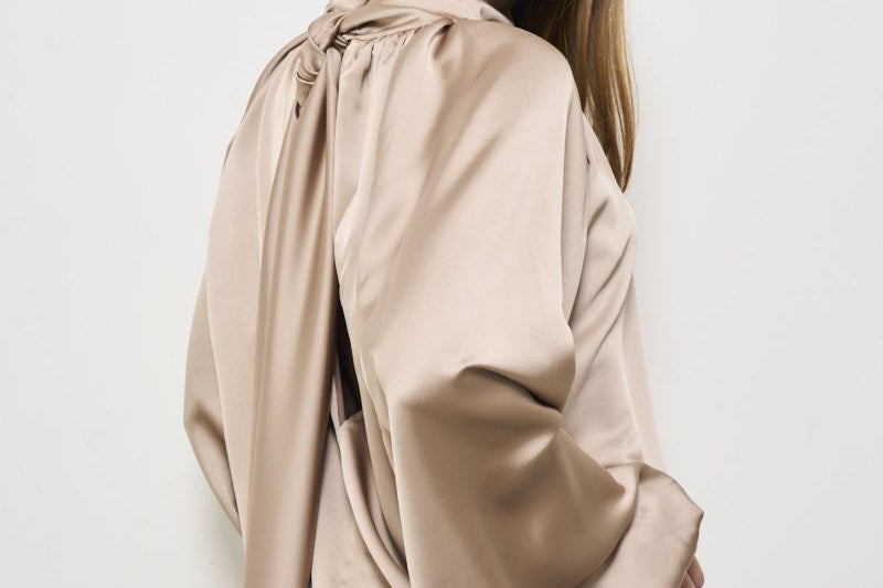 Camicia donna satinata beige T170941C GREIGE THE ANDAMANE 