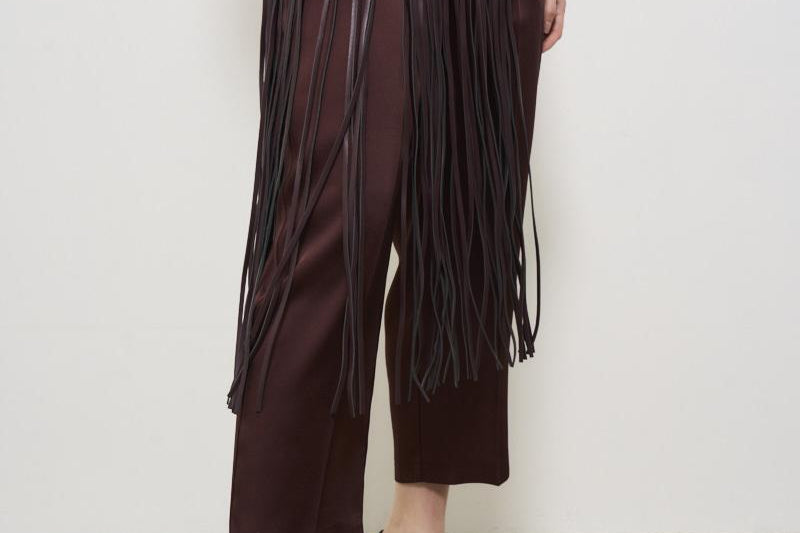 Cintura donna con frange bordeaux A5SB14 J18 LIVIANA CONTI 