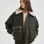 Giubbotto donna Green Maxine cerato verde oliva LWX1488 OL99 BARBOUR 