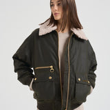 Giubbotto donna Green Maxine cerato verde oliva LWX1488 OL99 BARBOUR 